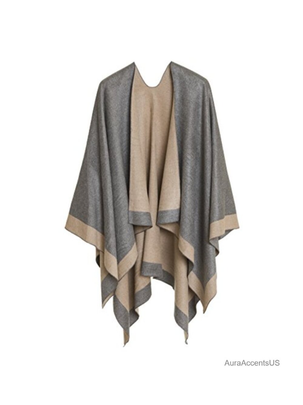 Viscose from Bamboo Shawl Wrap Poncho Ruana Cape Open Front Travel Sweater